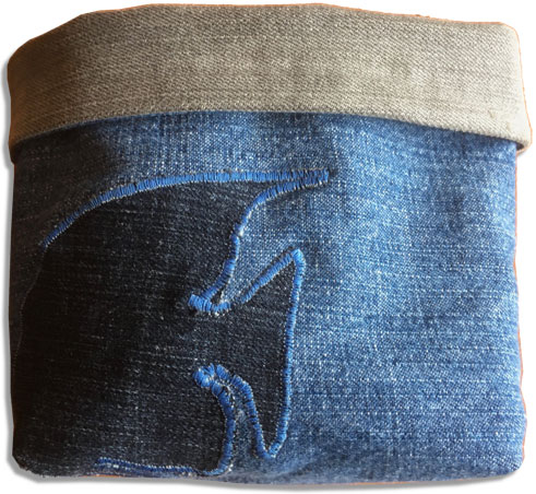 Utensilo blue fish upcycling denim