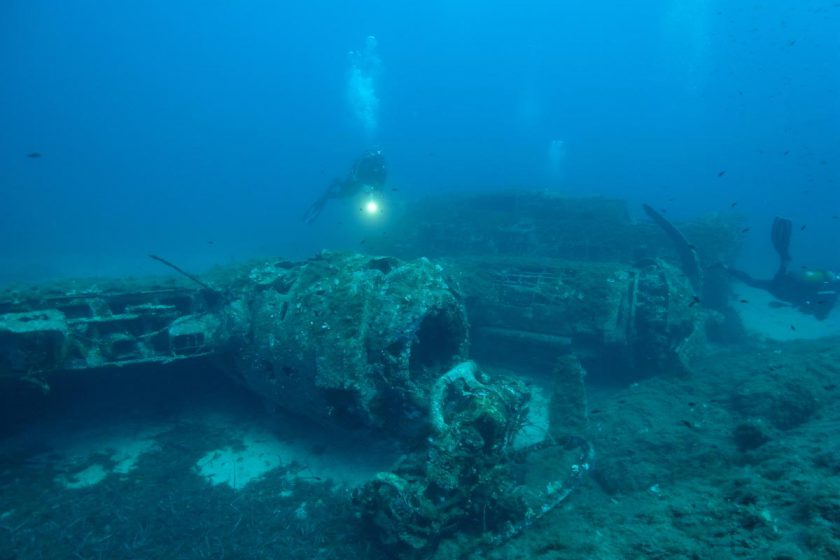 Bomber Wreck B17 Calvi Corsica