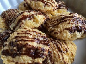cookies with desiccated coconut