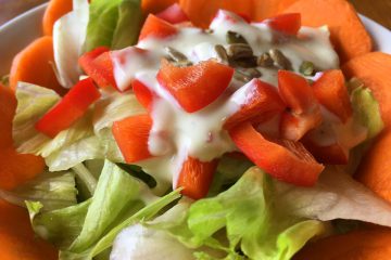 Healthy Lunch Recipe - Salad and Steak